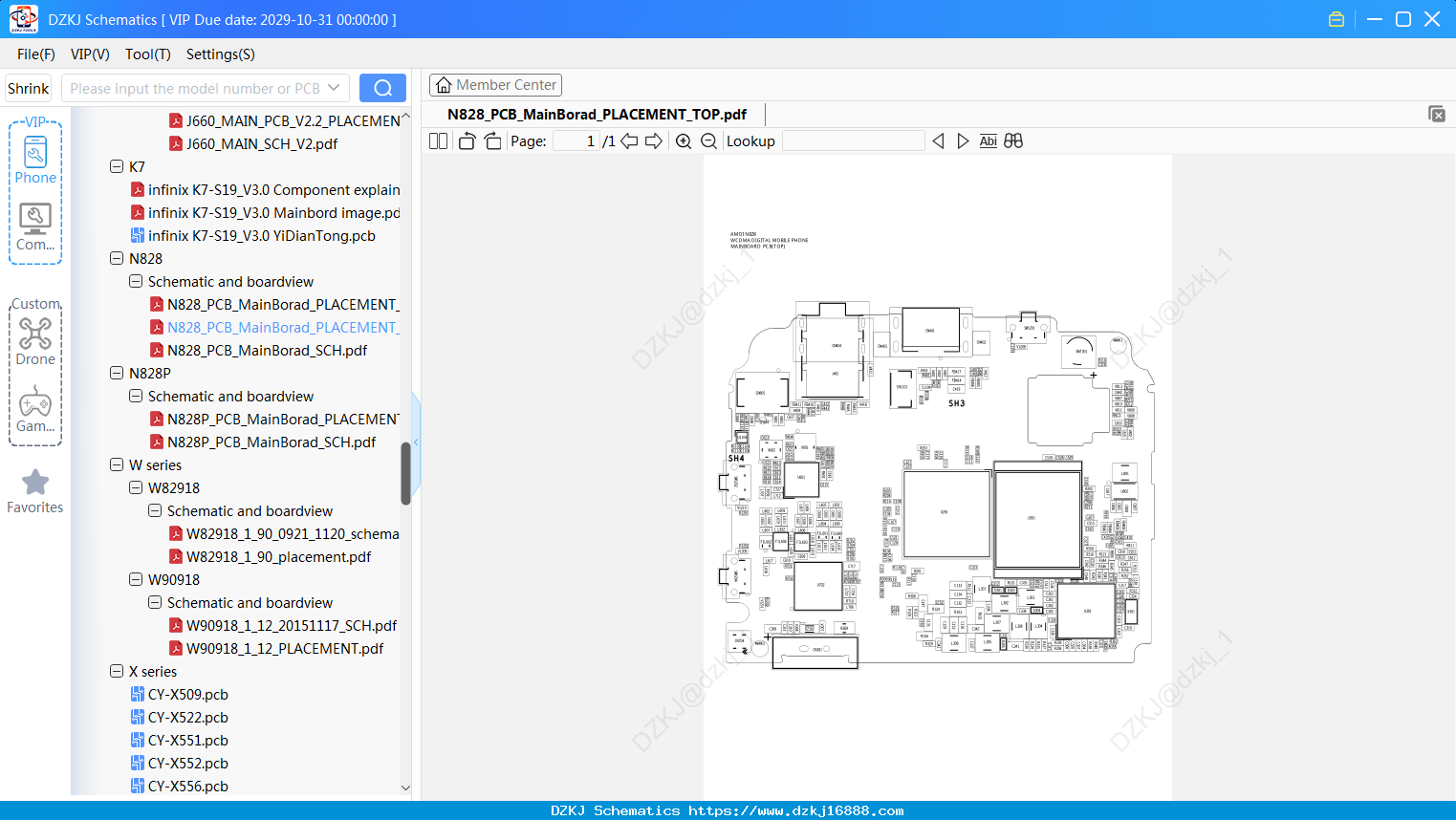 Infinix N828_PCB_MainBorad_PLACEMENT_TOP